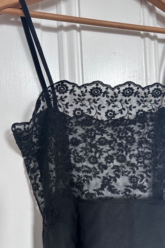 Vintage Silk Black Lacey Romper Selected by KA.TL.AK #1