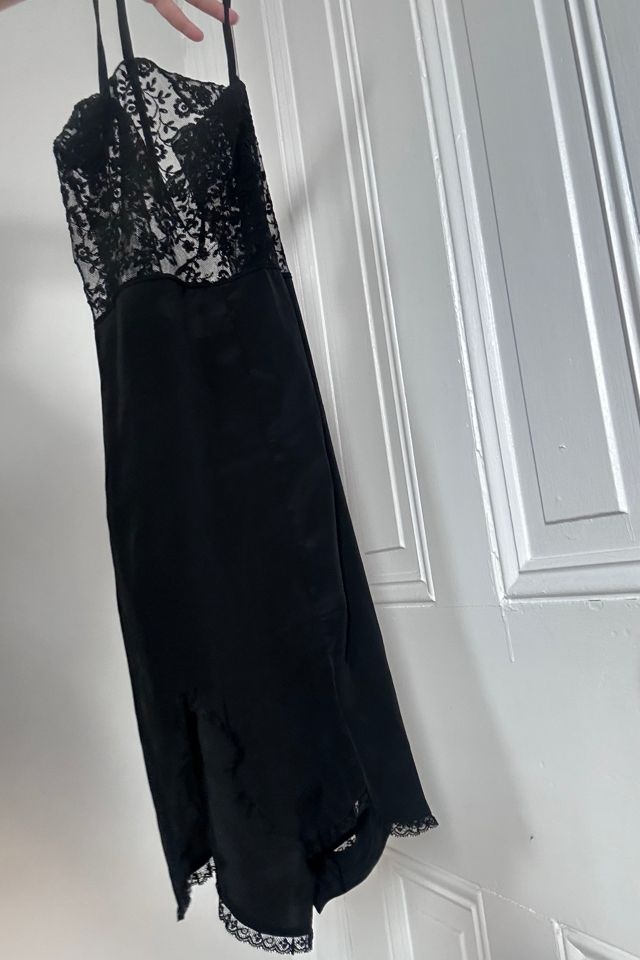Vintage Silk Black Lacey Romper Selected by KA.TL.AK #3