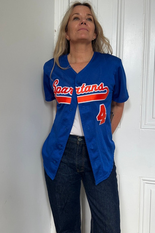 Vintage SPARTANS No 4 Baseball Jersey Selected by KA.TL.AK