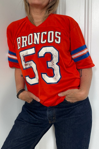 Vintage 70’s BRONCOS Football Jersey Selected by KA.TL.AK
