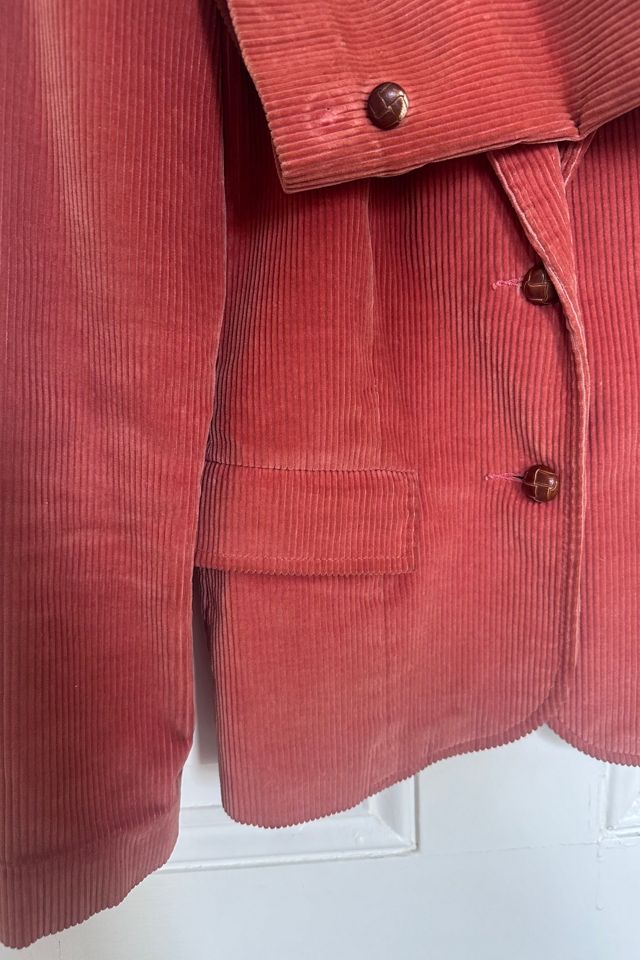 Vintage 80’s Paprika Colored Wide Wale Corduroy Blazer Selected by KA.TL.AK #2