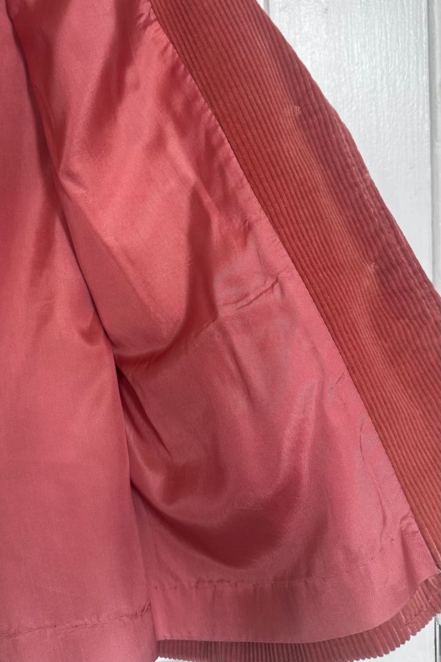 Vintage 80’s Paprika Colored Wide Wale Corduroy Blazer Selected by KA.TL.AK #3