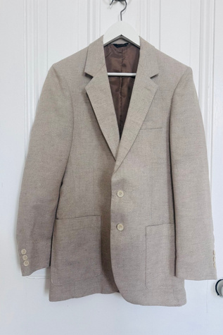 Vintage 70’s Levis Beige Slubby Linen Lined Sport Coat Selected by KA.TL.AK