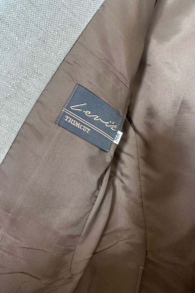 Vintage 70’s Levis Beige Slubby Linen Lined Sport Coat Selected by KA.TL.AK #3