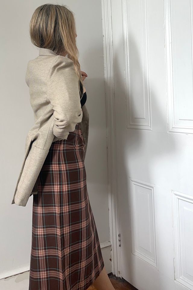 Vintage 60’s Plaid Pencil Skirt and Tunic Top Set Selected by KA.TL.AK #3