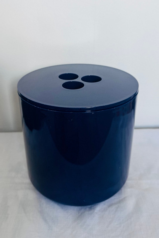 Vintage 70’s Crayonne for Habitat Cobalt Blue Plastic Ice Bucket Selected by KA.TL.AK