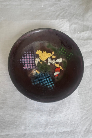 Vintage Mid Century California Cloisonne Style Trinket Dish Selected by KA.TL.AK