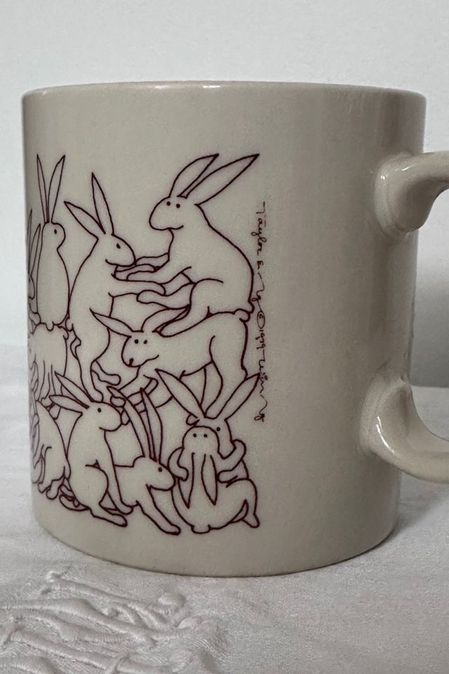 Vintage 1979 Taylor and Ng Ceramic Bunny Mug Selected by KA.TL.AK #2