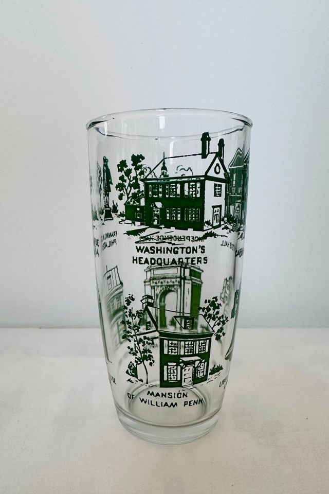 Vintage Hazel Atlas Philadelphia Souvenir Tumbler Selected by KA.TL.AK #2