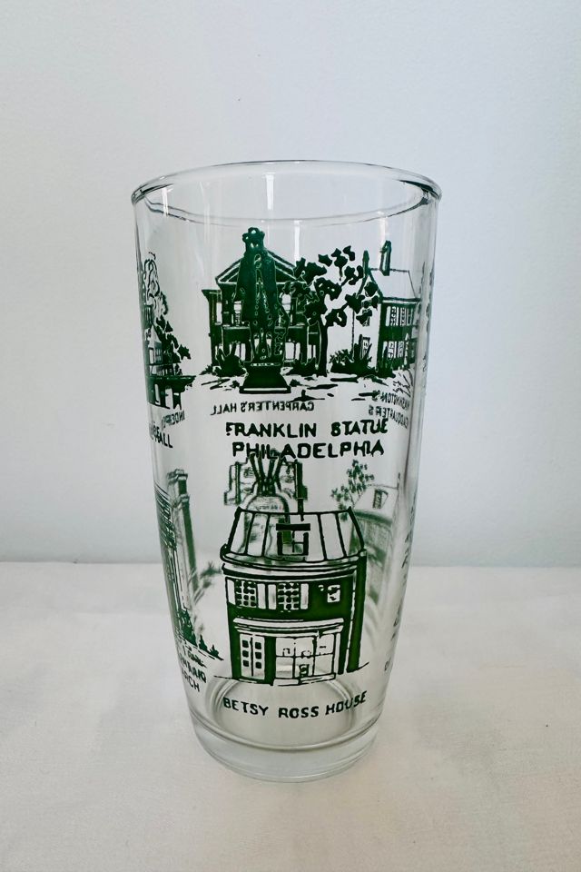 Vintage Hazel Atlas Philadelphia Souvenir Tumbler Selected by KA.TL.AK #3