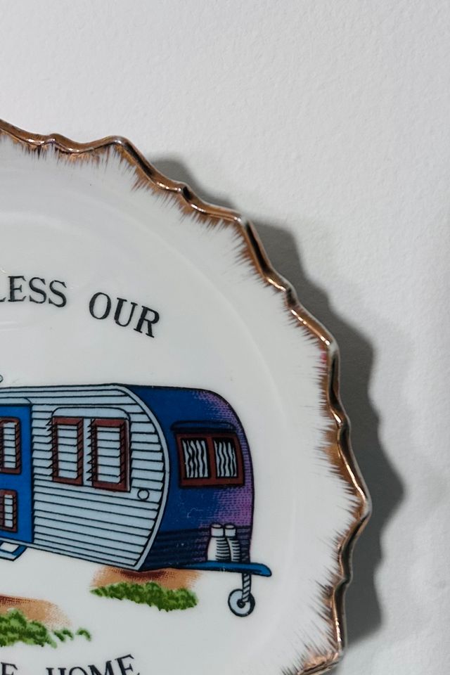 Vintage God Bless Our Mobile Home Decorative Plate Selected by KA.TL.AK #3