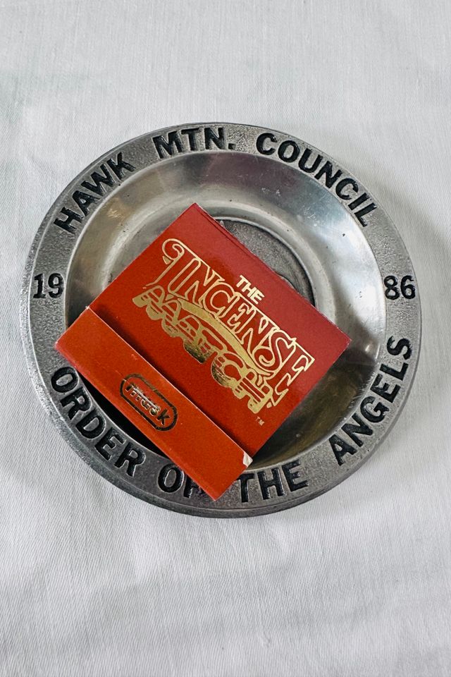 Vintage 1986 Pewter Boy Scouts of America Pin Tray with Bobcat Pin Selected by KA.TL.AK #2