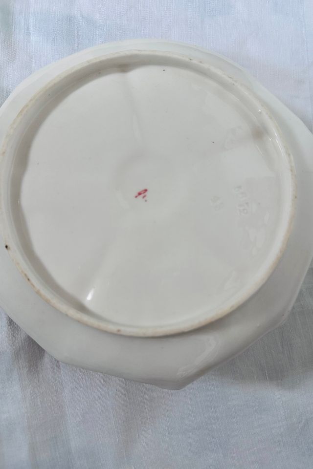 Vintage 1900’s Rudolstadt German Hand Painted Handled Catchall Selected by KA.TL.AK #2
