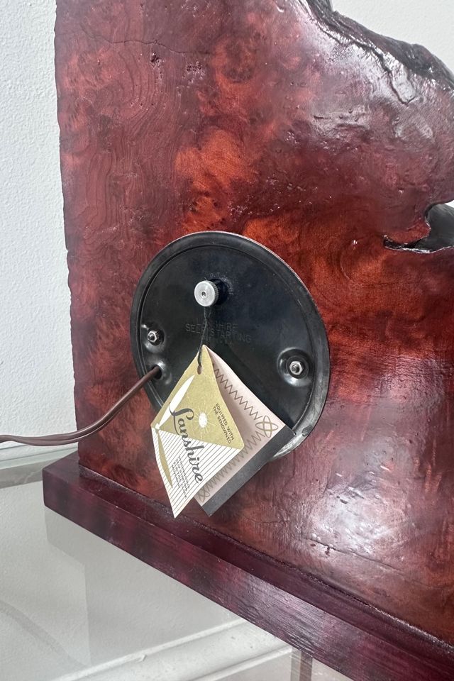Vintage '60-70’s California Redwood Lanshire Live Edge Electric Clock Selected by KA.TL.AK #3