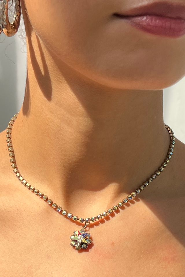 Vintage Rhinestone Star Choker Selected by Anna Corinna #1