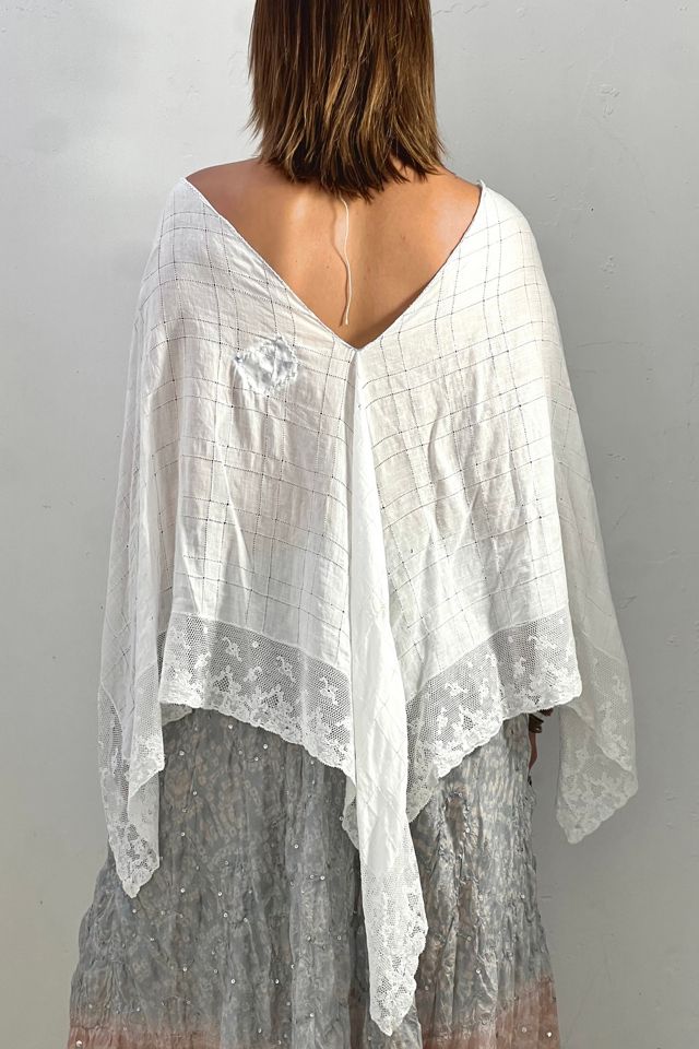 Anna Corinna Reworked Vintage Lace Poncho Top #2