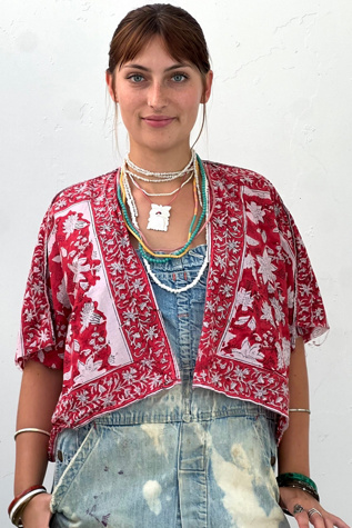 Anna Corinna Reworked Vintage Blockprint Jacket