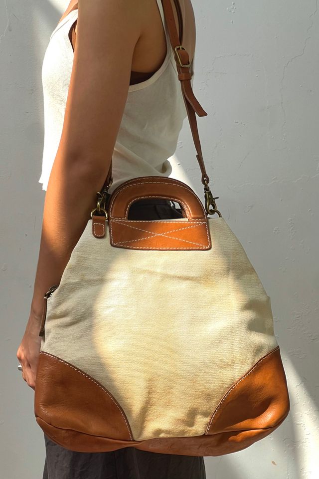 Anna Corinna Foly + Corinna Leather Canvas Tote Bag #2