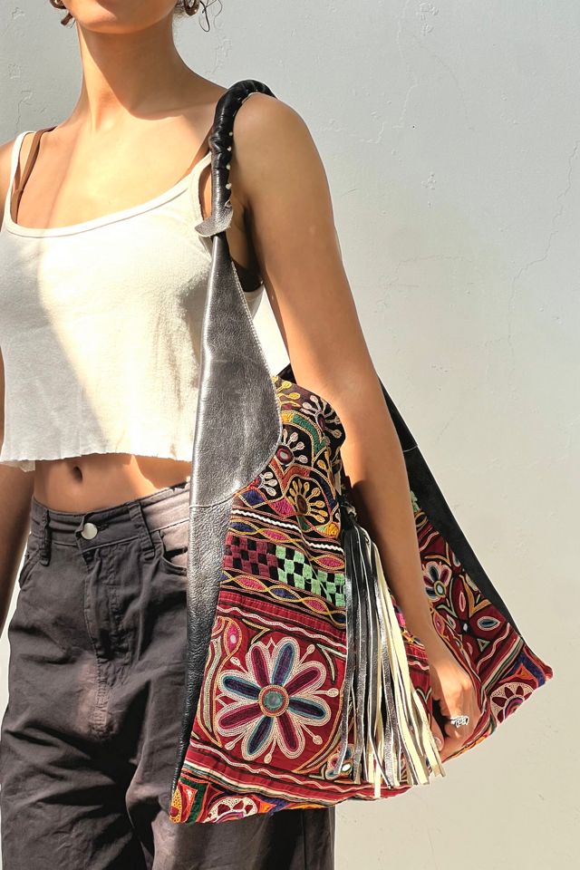 Anna Corinna Embroidered and Leather Foly + Corinna Bag #1