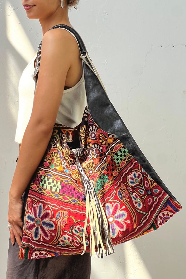 Anna Corinna Embroidered and Leather Foly + Corinna Bag #2