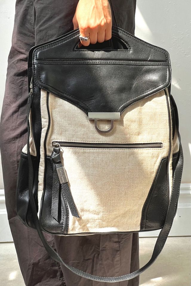 Anna Corinna Leather and Canvas Oversize Tote Foly + Corinna #1