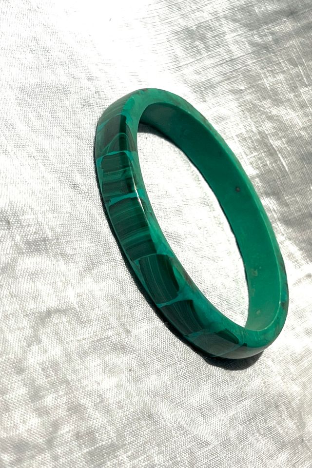 Vintage Malachite Mosaic Bangle Selected by Anna Corinna #1