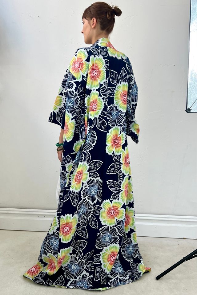 Vintage Kimono Flowers Cotton Selected by Anna Corinna #1