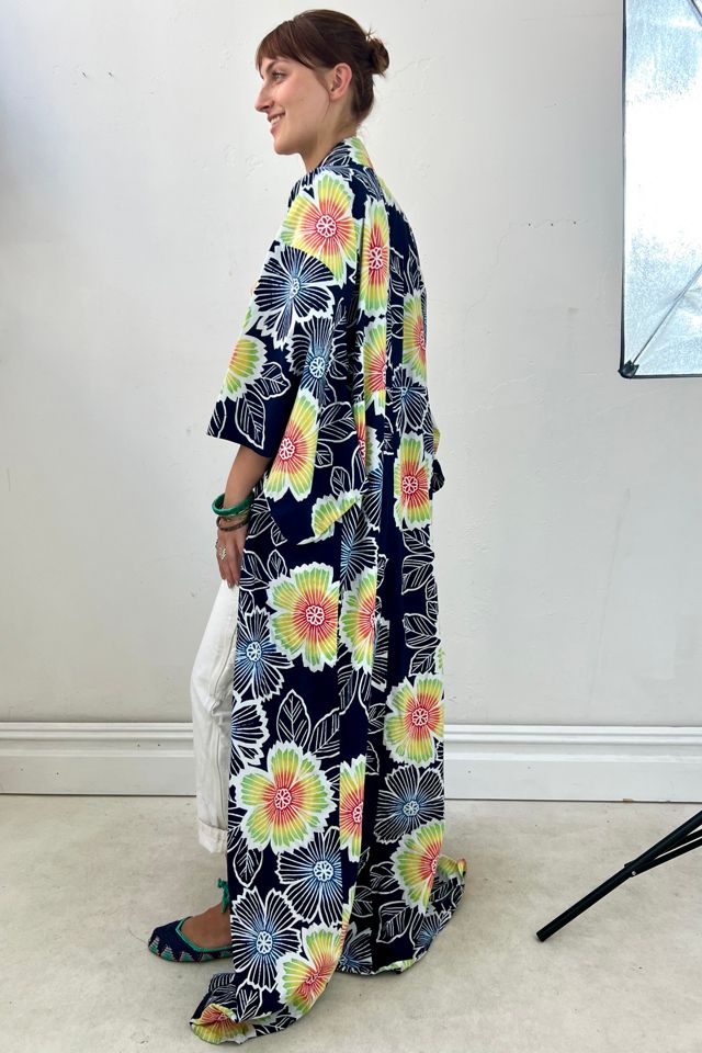 Vintage Kimono Flowers Cotton Selected by Anna Corinna #2