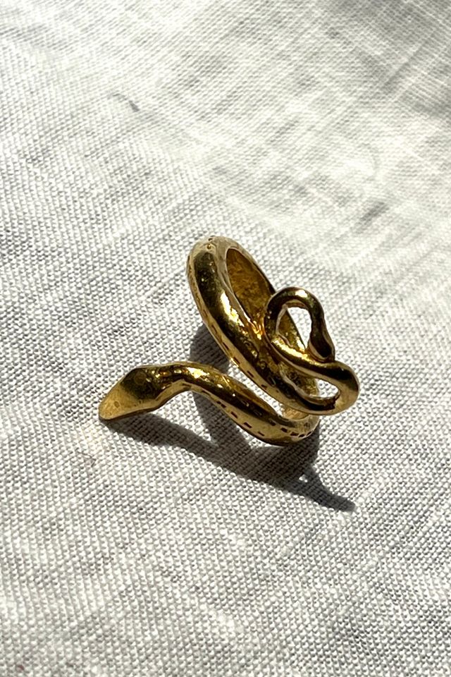 Vintage Gold Filled Serpent Ring Selected by Anna Corinna #2