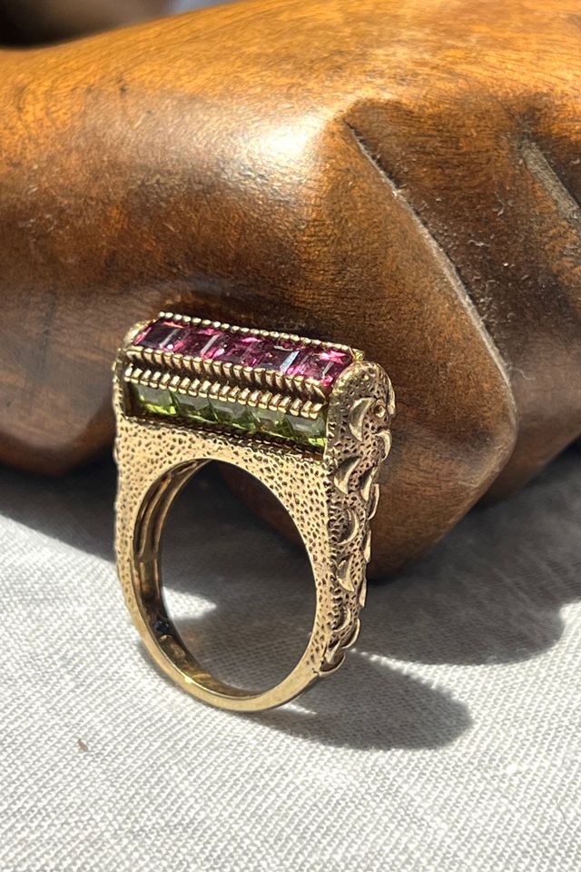 Vintage Gold Plated Spinner Ring Selected by Anna Corinna #2