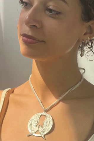 Vintage Wallace Sterling Silver Peace Doves Pendant Selected by Anna Corinna