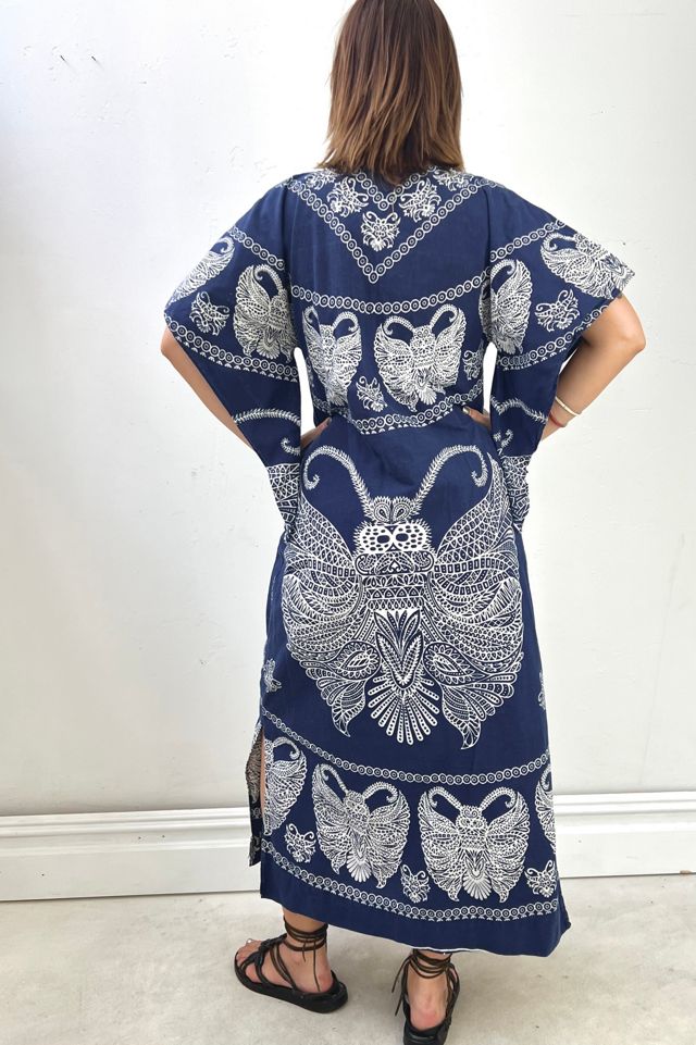 Vintage Butterfly Maxi Dress Selected by Anna Corinna #1