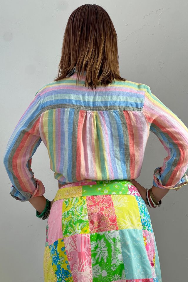 Vintage Gap Linen Stripe Button Down Selected by Anna Corinna #1