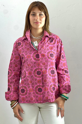 Vintage Printed Button Down Selected by Anna Corinna