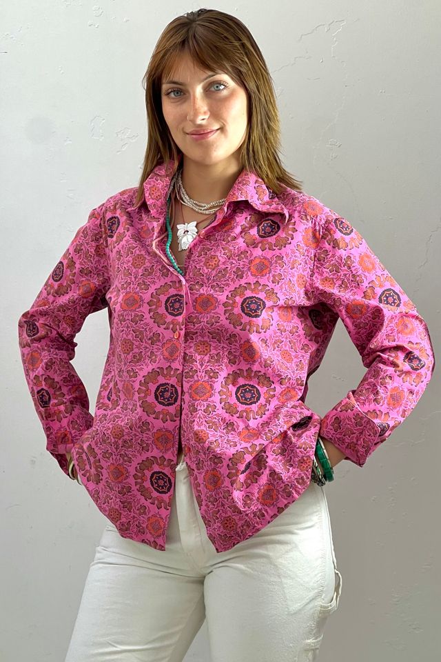 Vintage Printed Button Down Selected by Anna Corinna #1