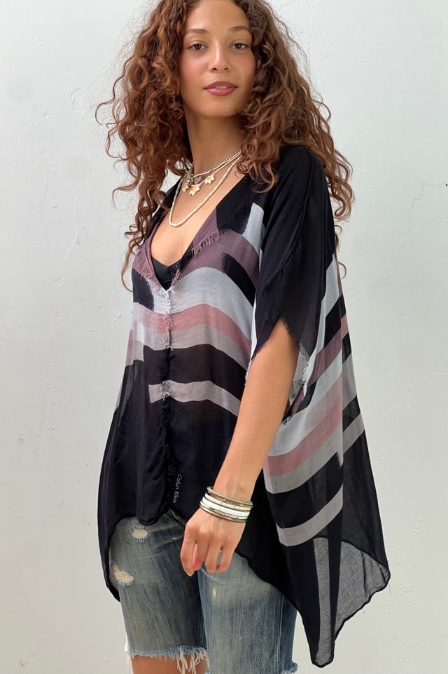 Anna Corinna Reworked Vintage Calvin Klein Scarf Top #1
