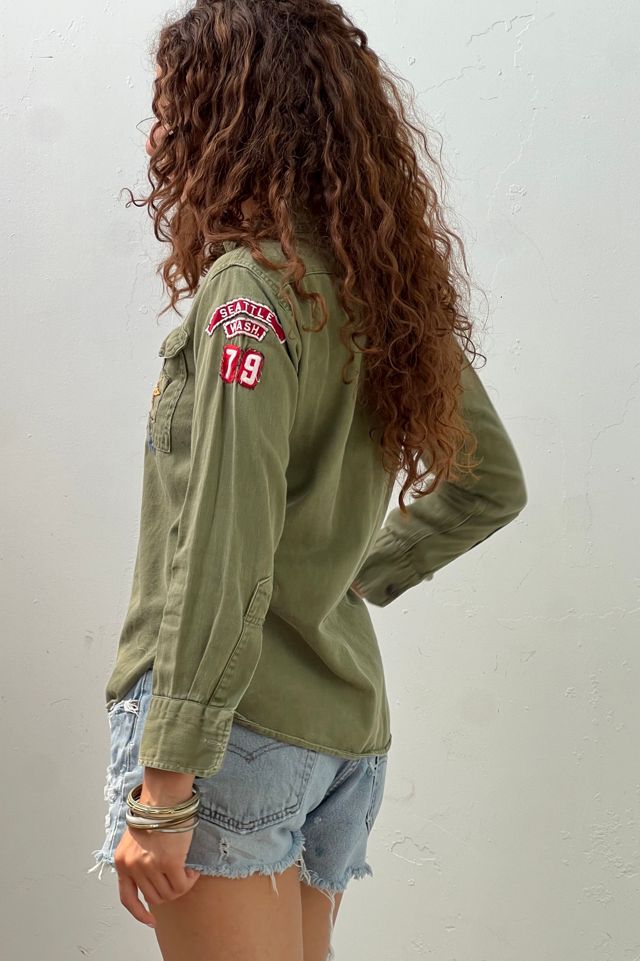 Vintage Boy Scout Patched Button Down Selected by Anna Corinna #1