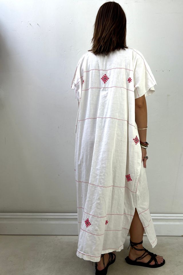 Anna Corinna Reworked Vintage Cross Stitched Maxi Smock Dress #2