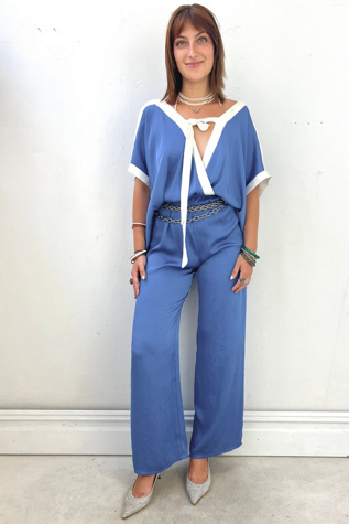 Vintage Slinky Sky Jumpsuit Selected by Anna Corinna