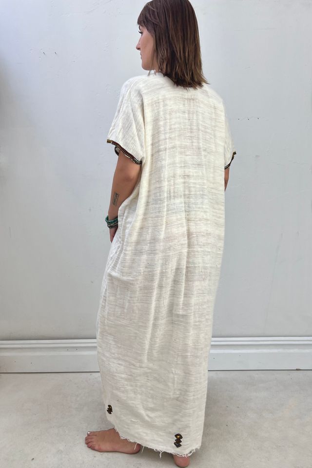 Vintage Gauzey Embroidered Caftan Selected by Anna Corinna #1