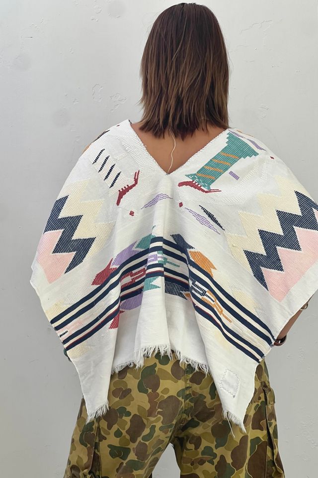 Anna Corinna Reworked Vintage Voven Poncho Top #2