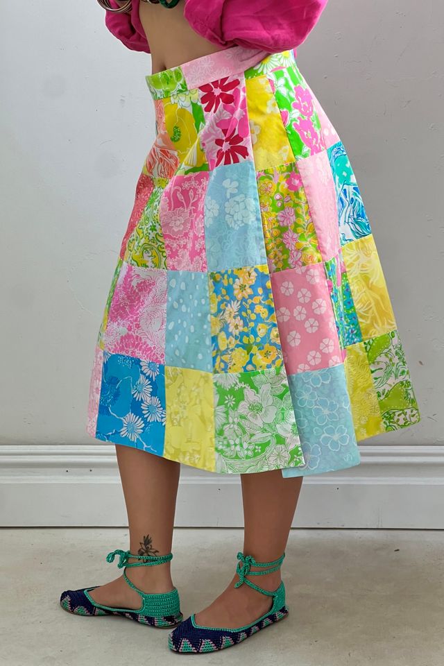 Vintage Lily Pulitzer Reversible Midi Skirt Selected by Anna Corinna #2