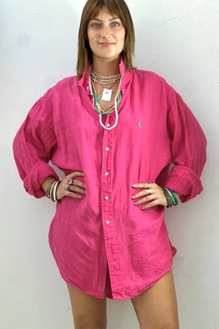 Vintage Ralph Lauren Linen Top Cover Up Selected by Anna Corinna