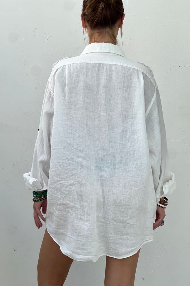 Vintage Brooks Brothers Linen Top Cover Up Selected by Anna Corinna #2