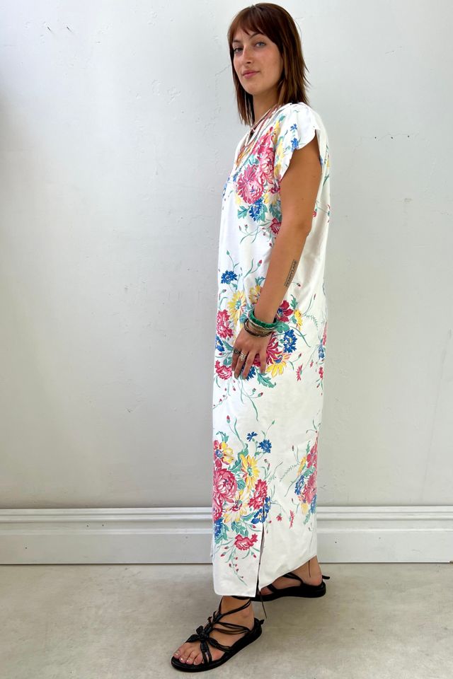 Anna Corinna Reworked Vintage Bouquets Smock Dress #1