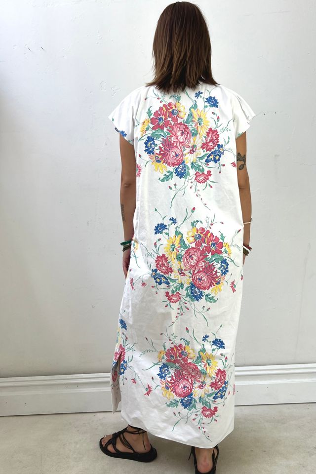 Anna Corinna Reworked Vintage Bouquets Smock Dress #2