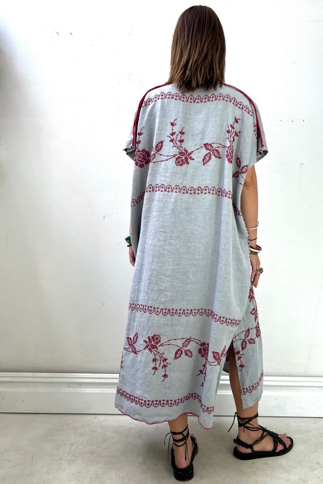Anna Corinna Reworked Vintage Cross Stitch Smock Dress #1