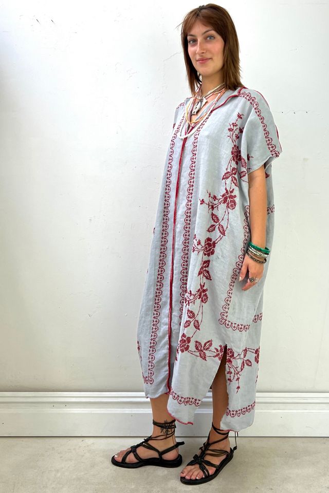 Anna Corinna Reworked Vintage Cross Stitch Smock Dress #2