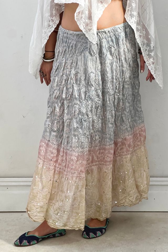 Vintage Silk Sequin Skirt Selected by Anna Corinna #1