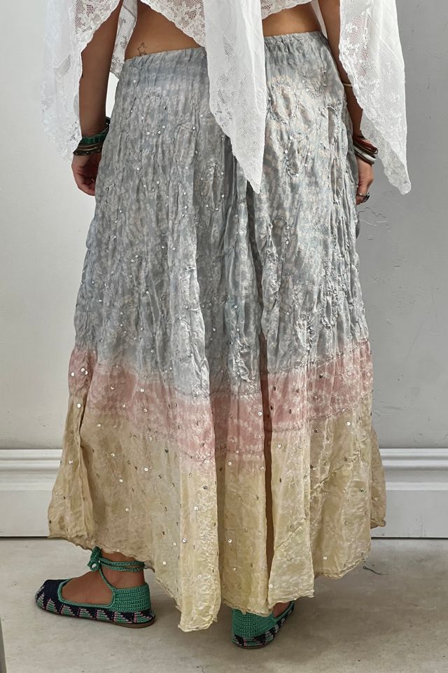 Vintage Silk Sequin Skirt Selected by Anna Corinna #2